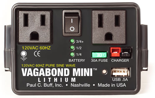 Paul C Buff Vagabond Mini Lithium Remote Power Supply 15 day 120 week 240 